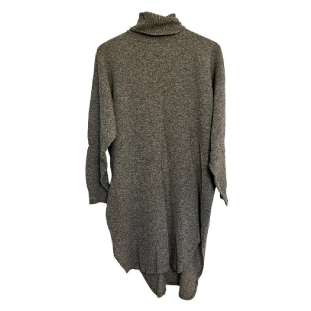 Vintage Jump Eve Roth lambswool Gray Turtleneck Sweater dress size large